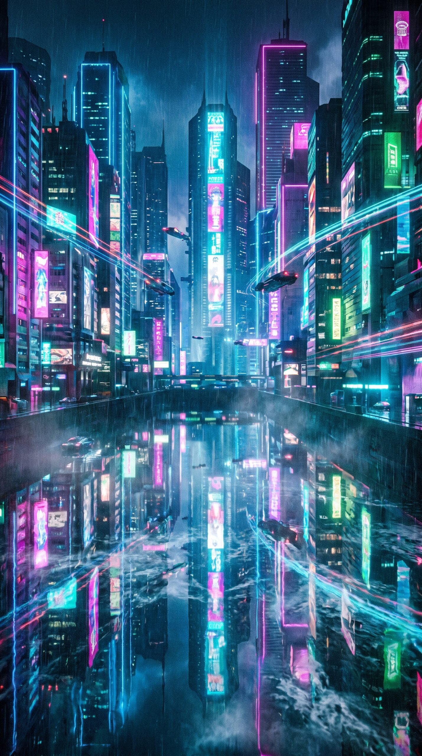 Neon Pulse City Wallpaper